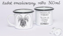 Kubek emaliowany "Serducho" 360 ml.