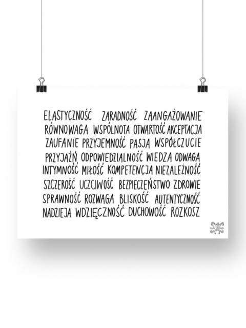 Plakat A3 "Wartości II"